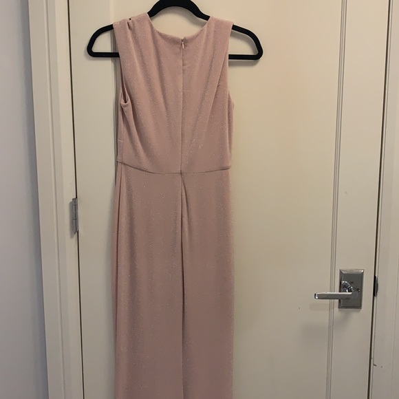 Calvin Klein pale pink dress with silver sparkle - Picture 4 of 5